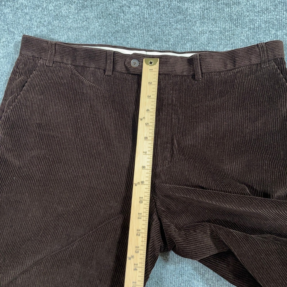 Lauren Ralph Lauren Pants Mens 38x32 Brown Corduroy Flat Front Pocket #AB452 - Picture 9 of 9